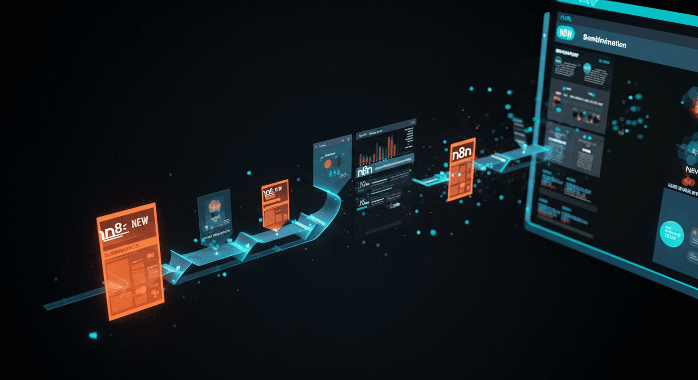 n8n을 활용한 자동 주식 시장 뉴스 요약 및 영향 분석 파이프라인 구축: 핵심 뉴스 추출, 감성 점수화, 그리고 투자 결정 지원